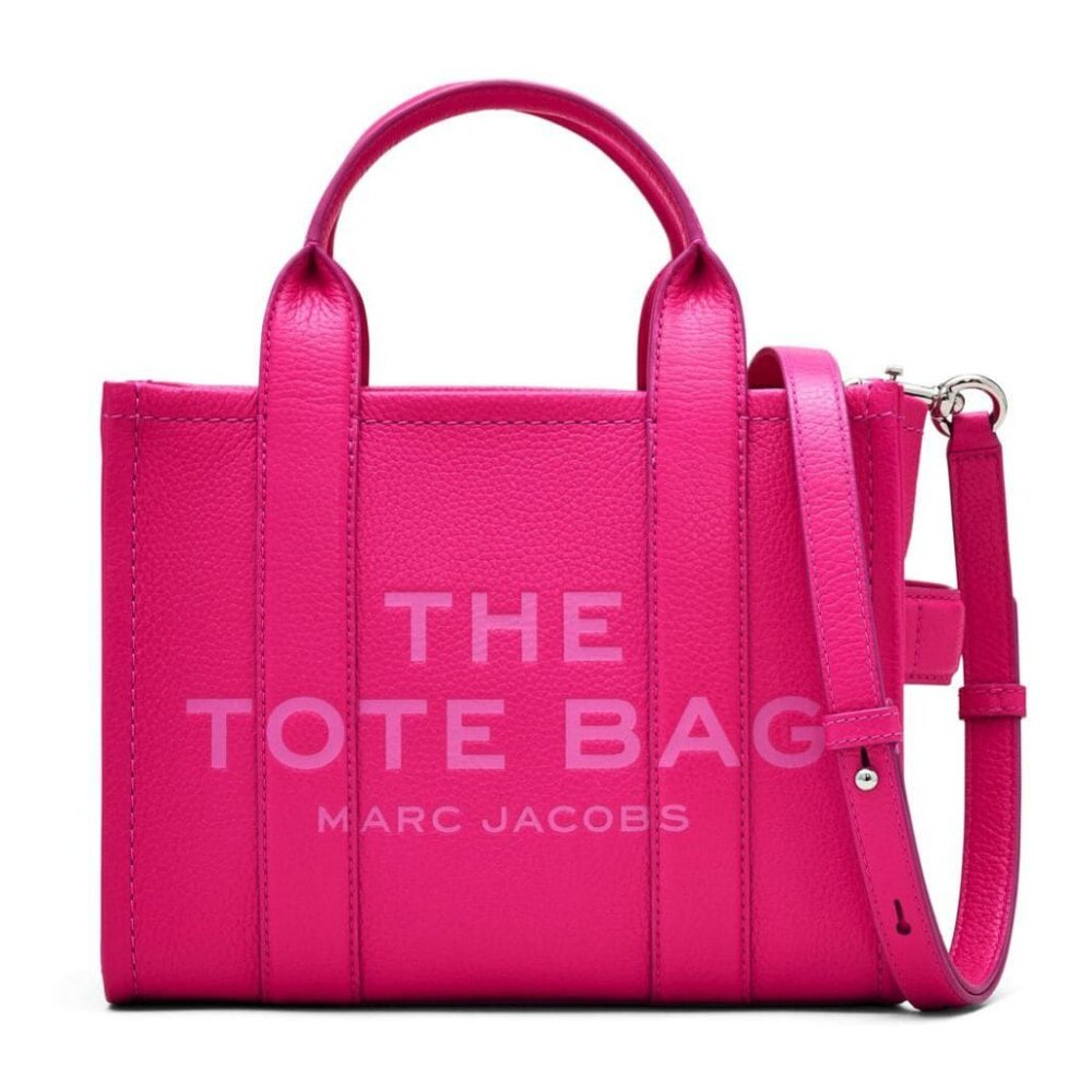 MARC JACOBS The Leather Small Tote – Hot Pink